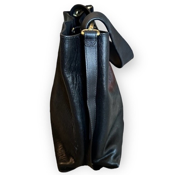 Orciani Black textured leather shoulder bag - Picture 2 of 9